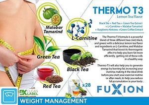 FuXion Thermo T3 Contains Raspberry Ketones - Ketogenic Supplement, Exogenous Keto Drink Mix for Natural Ketosis - Transform Fat into Energy & Increase Stamina for Workout (28 Sachets)