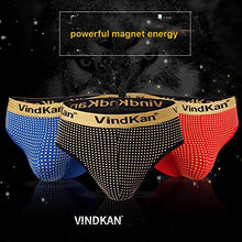 Load image into Gallery viewer, 2017 VKWEIKU Men's pennis Enlargement Underwears Magnetic Micromodal Trunks Therapy Golden Side Sexy Briefs