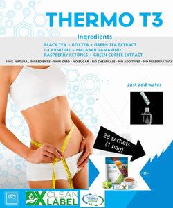 FuXion Thermo T3 Contains Raspberry Ketones - Ketogenic Supplement, Exogenous Keto Drink Mix for Natural Ketosis - Transform Fat into Energy & Increase Stamina for Workout (28 Sachets)