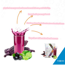 Load image into Gallery viewer, Fast Acting Energizing Tea by Fuxion Vita Xtra T-Mix All Natural Herbs&Fruits for Natural Energy (Purple Corn, 28 Sachets)