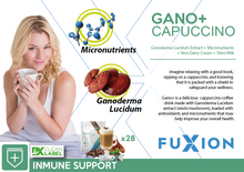 Load image into Gallery viewer, Fuxion Gano+ Cappuccino-Sugar Free Instant Coffee,IMPROVE YOUR HEALTH-5g/stick-28 Sachets