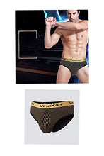 Load image into Gallery viewer, 2017 VKWEIKU Men&#39;s pennis Enlargement Underwears Magnetic Micromodal Trunks Therapy Golden Side Sexy Briefs
