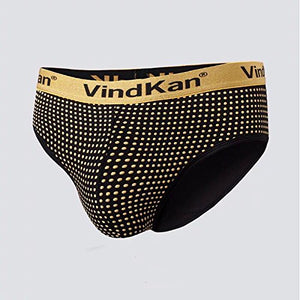 2017 VKWEIKU Men's pennis Enlargement Underwears Magnetic Micromodal Trunks Therapy Golden Side Sexy Briefs