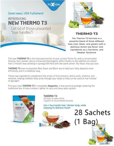 FuXion Thermo T3 Contains Raspberry Ketones - Ketogenic Supplement, Exogenous Keto Drink Mix for Natural Ketosis - Transform Fat into Energy & Increase Stamina for Workout (28 Sachets)