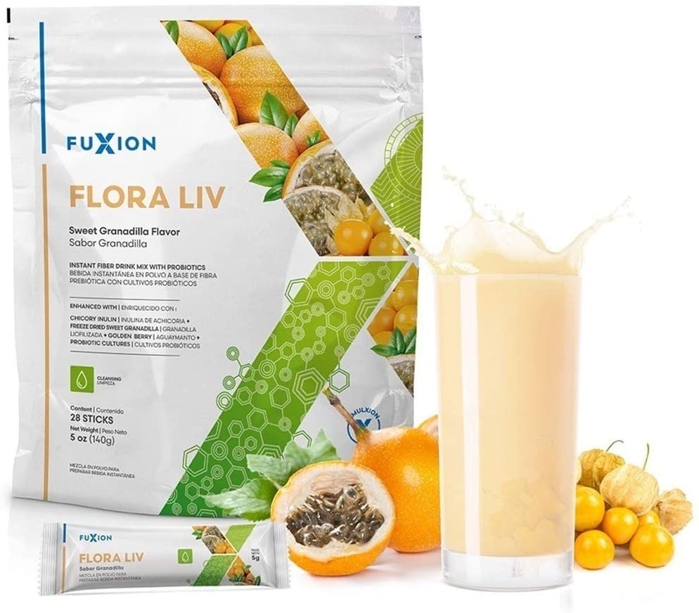 Fuxion Flora Liv-Probiotics 10 Billion CFU,Essential MultiVitamin and Minerals-28 Sachets