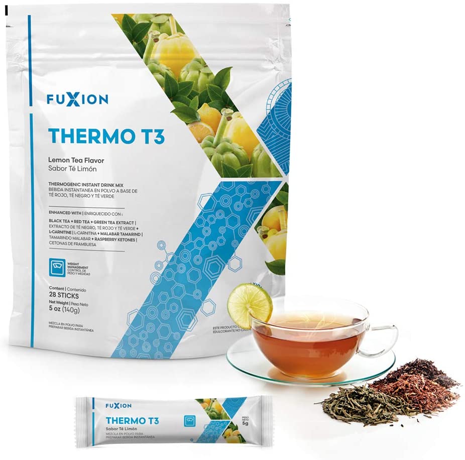 FuXion Thermo T3 Contains Raspberry Ketones - Ketogenic Supplement, Exogenous Keto Drink Mix for Natural Ketosis - Transform Fat into Energy & Increase Stamina for Workout (28 Sachets)